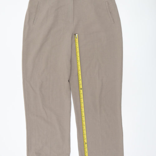 Eastex Women's Beige Straight Leg Trousers Size 18 Regular