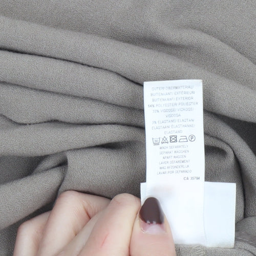 Eastex Women's Beige Straight Leg Trousers Size 18 Regular