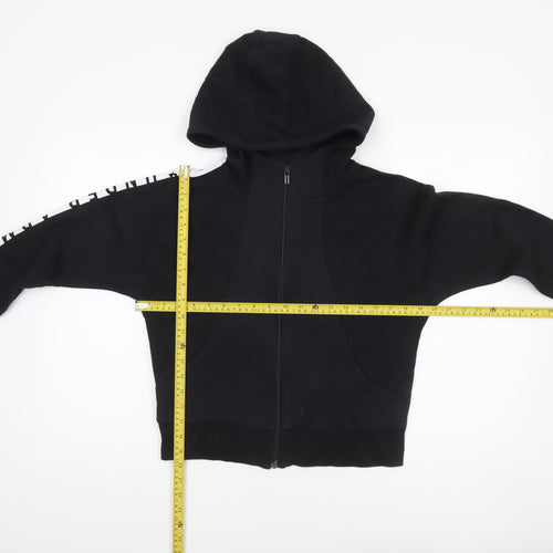 Under Armour Womens Black Full Zip Hoodie Size M Loose Fit Sportswear