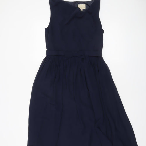 No.1 Jenny Packham Women Blue Size 10 Sleeveless Fit & Flare Dress