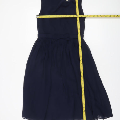 No.1 Jenny Packham Women Blue Size 10 Sleeveless Fit & Flare Dress