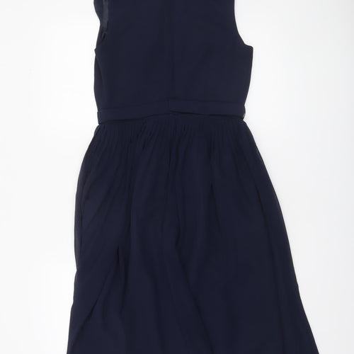 No.1 Jenny Packham Women Blue Size 10 Sleeveless Fit & Flare Dress