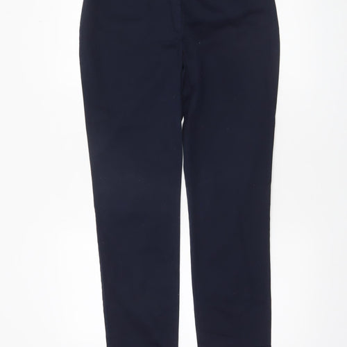 Dorothy Perkins Womens Blue Cropped Slim Trousers Size 10