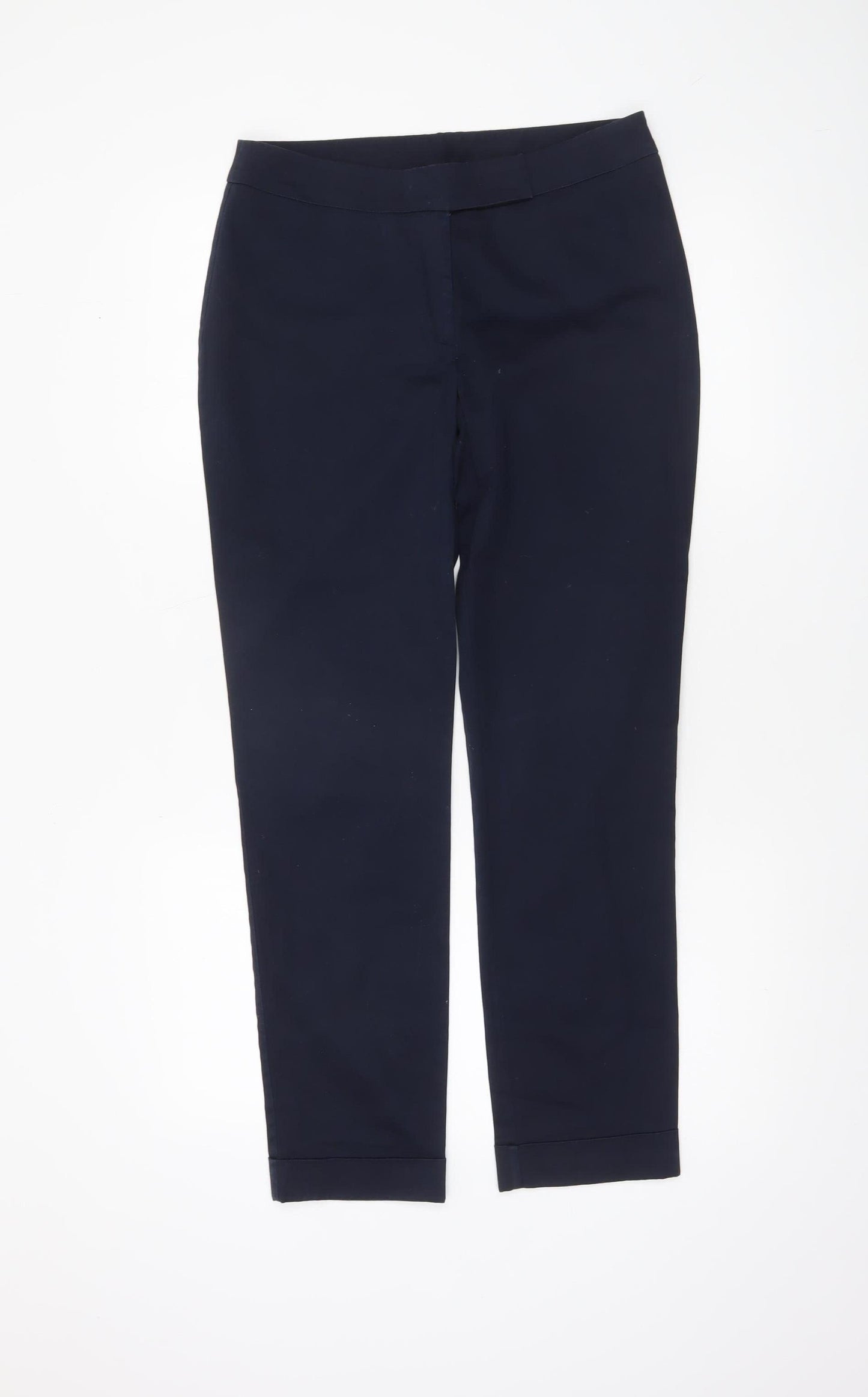 Dorothy Perkins Womens Blue Cropped Slim Trousers Size 10