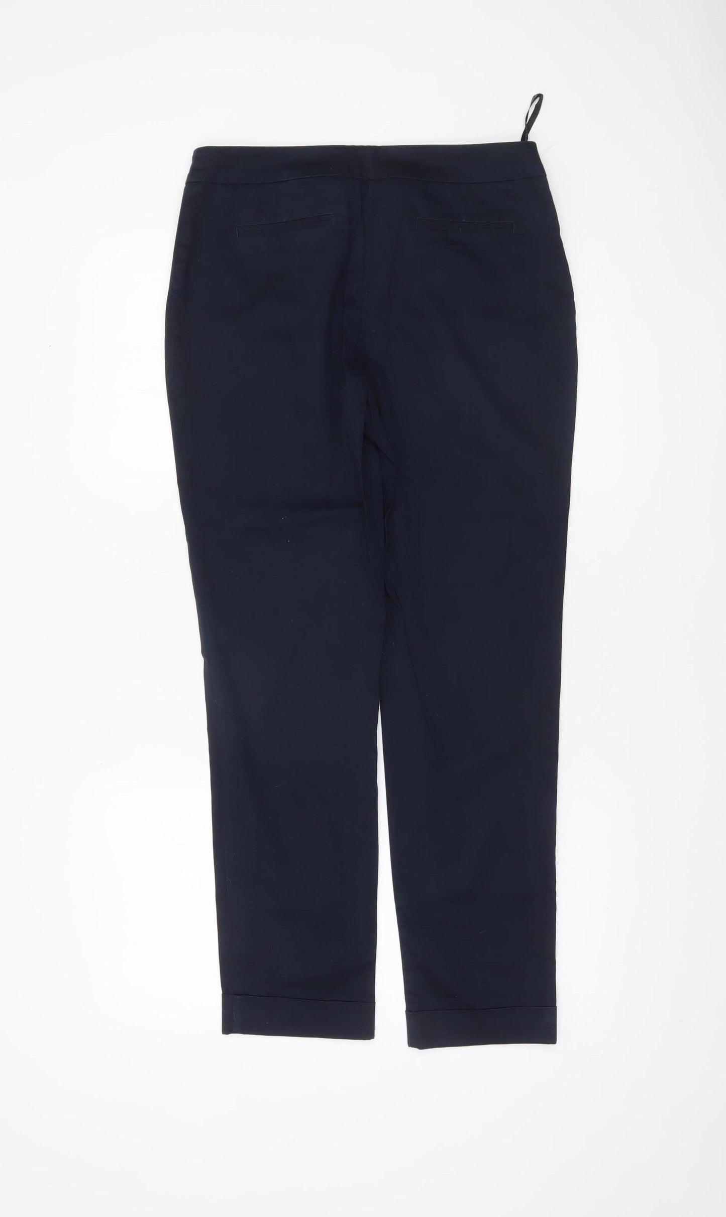 Dorothy Perkins Womens Blue Cropped Slim Trousers Size 10