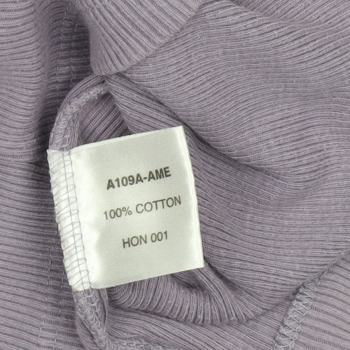 Cotton Traders Womens Purple 14/16 Sleeveless Cotton Tank Top