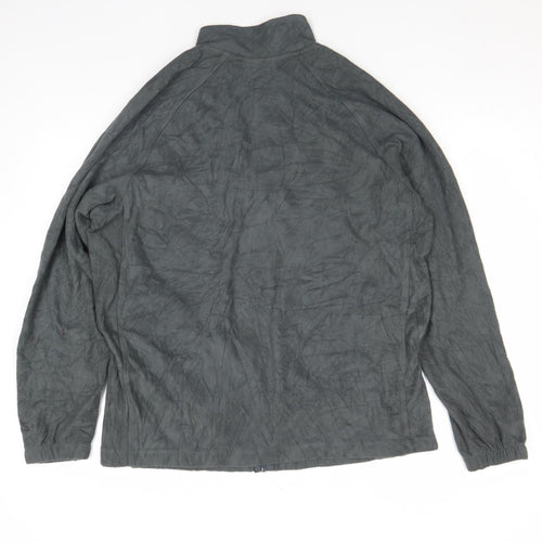 Starter Men's Black and Orange L Fleece Windbreaker Jacket