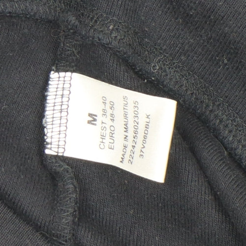 Moto Men's Black Full Zip Sweatshirt Size M College Logo