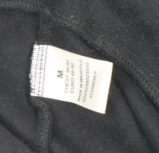 Moto Men's Black Full Zip Sweatshirt Size M College Logo