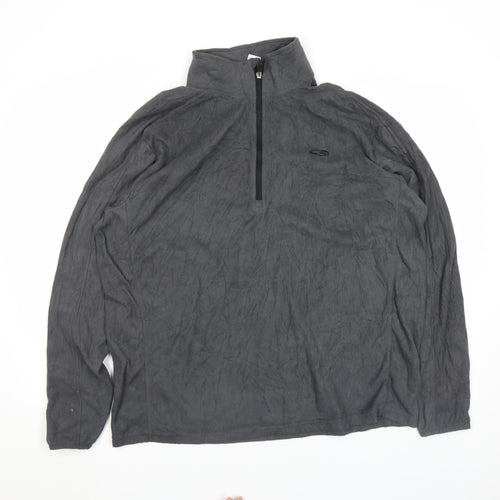 C9 Champion Men's Grey 1/4 Zip Fleece Pullover Top Size L