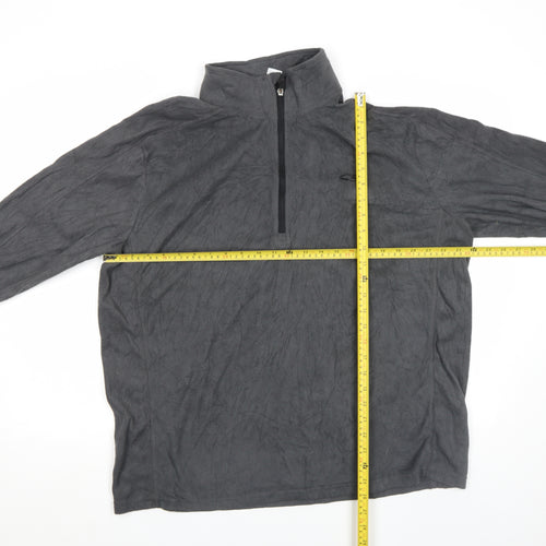 C9 Champion Men's Grey 1/4 Zip Fleece Pullover Top Size L