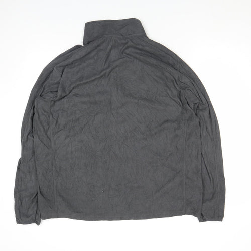 C9 Champion Men's Grey 1/4 Zip Fleece Pullover Top Size L