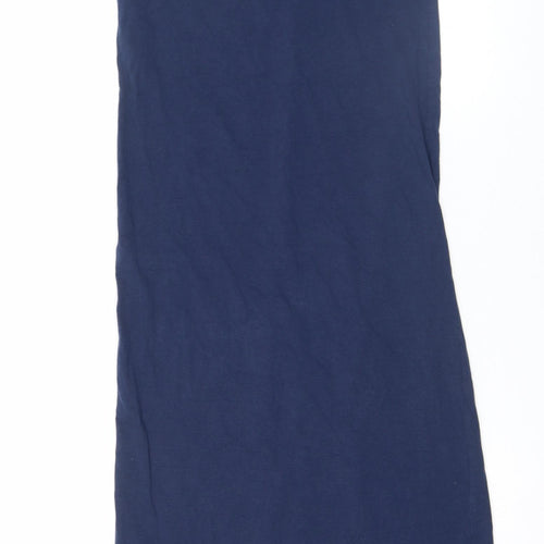 Mamalicious Women’s Blue XS Maternity Sleeveless Jersey Tank Midi Dress