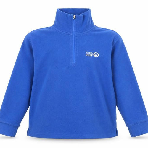 Spotty Otter Boys Blue 5-6 Years Fleece 1/4 Zip Activewear Jacket