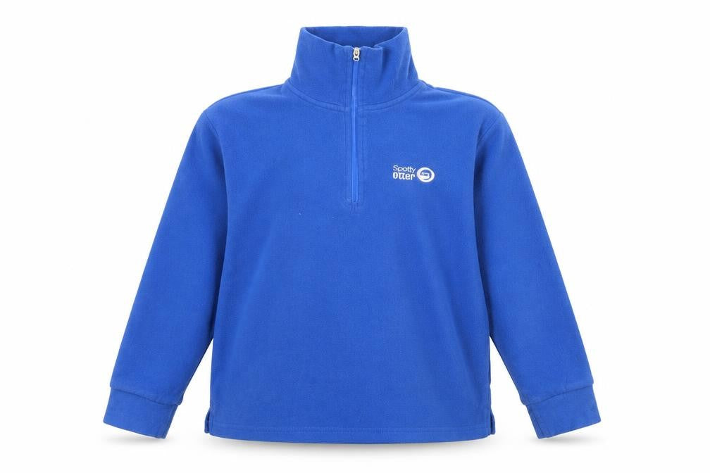 Spotty Otter Boys Blue 5-6 Years Fleece 1/4 Zip Activewear Jacket