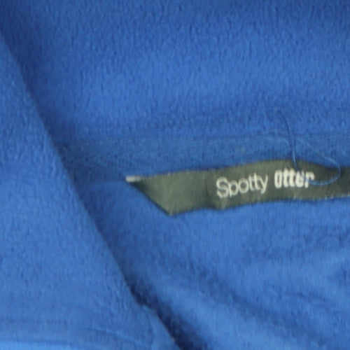 Spotty Otter Boys Blue 5-6 Years Fleece 1/4 Zip Activewear Jacket