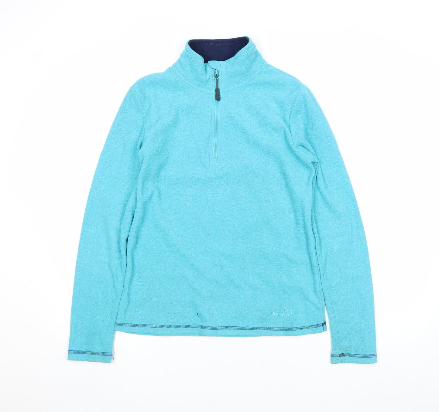 Peter Storm Womens Blue Fleece 1/2 Zip Outdoor Jacket Size 10