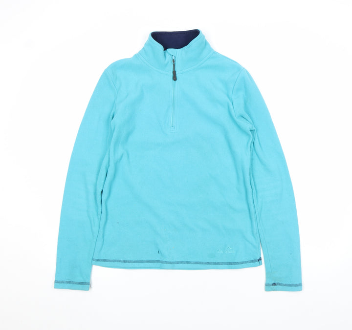Peter Storm Womens Blue Fleece 1/2 Zip Outdoor Jacket Size 10