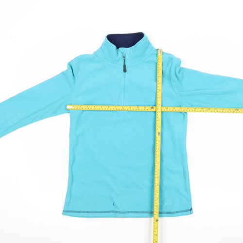 Peter Storm Womens Blue Fleece 1/2 Zip Outdoor Jacket Size 10