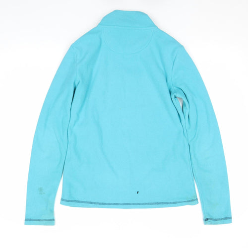 Peter Storm Womens Blue Fleece 1/2 Zip Outdoor Jacket Size 10