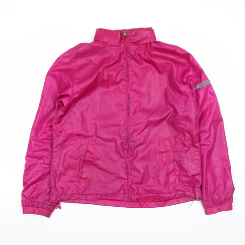 Faded Glory Women’s Pink Windbreaker Jacket Size L (12-14) Lightweight