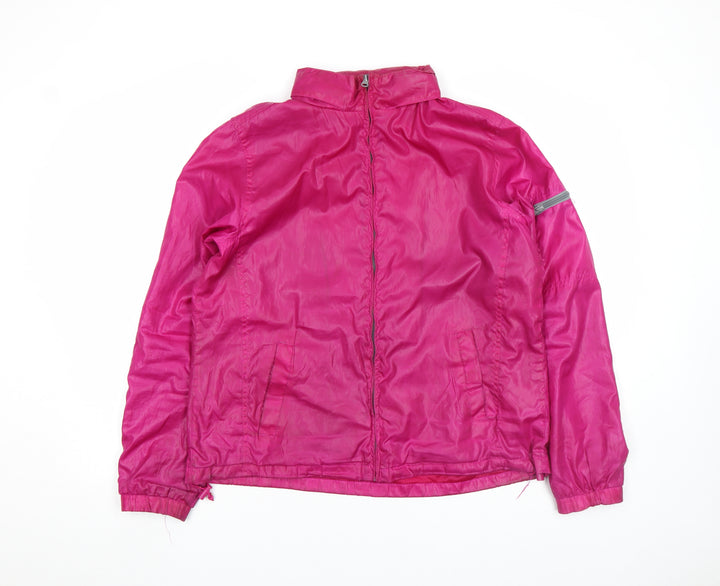 Faded Glory Women’s Pink Windbreaker Jacket Size L (12-14) Lightweight