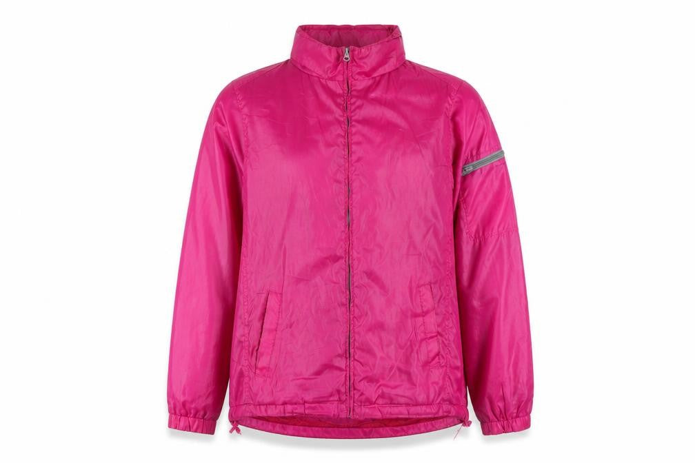 Faded Glory Women’s Pink Windbreaker Jacket Size L (12-14) Lightweight