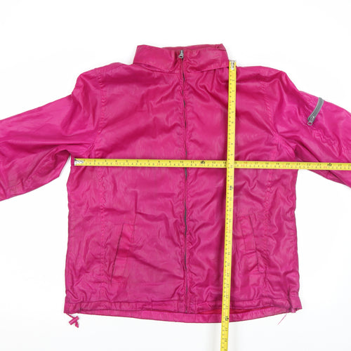Faded Glory Women’s Pink Windbreaker Jacket Size L (12-14) Lightweight