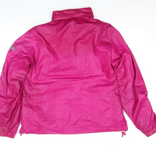Faded Glory Women’s Pink Windbreaker Jacket Size L (12-14) Lightweight