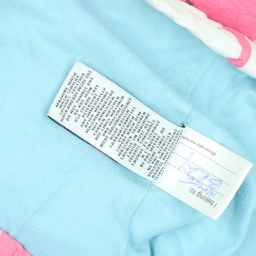 Mini Boden Girls Pink Pear Print Hooded Rain Coat 7-8 Years Cotton