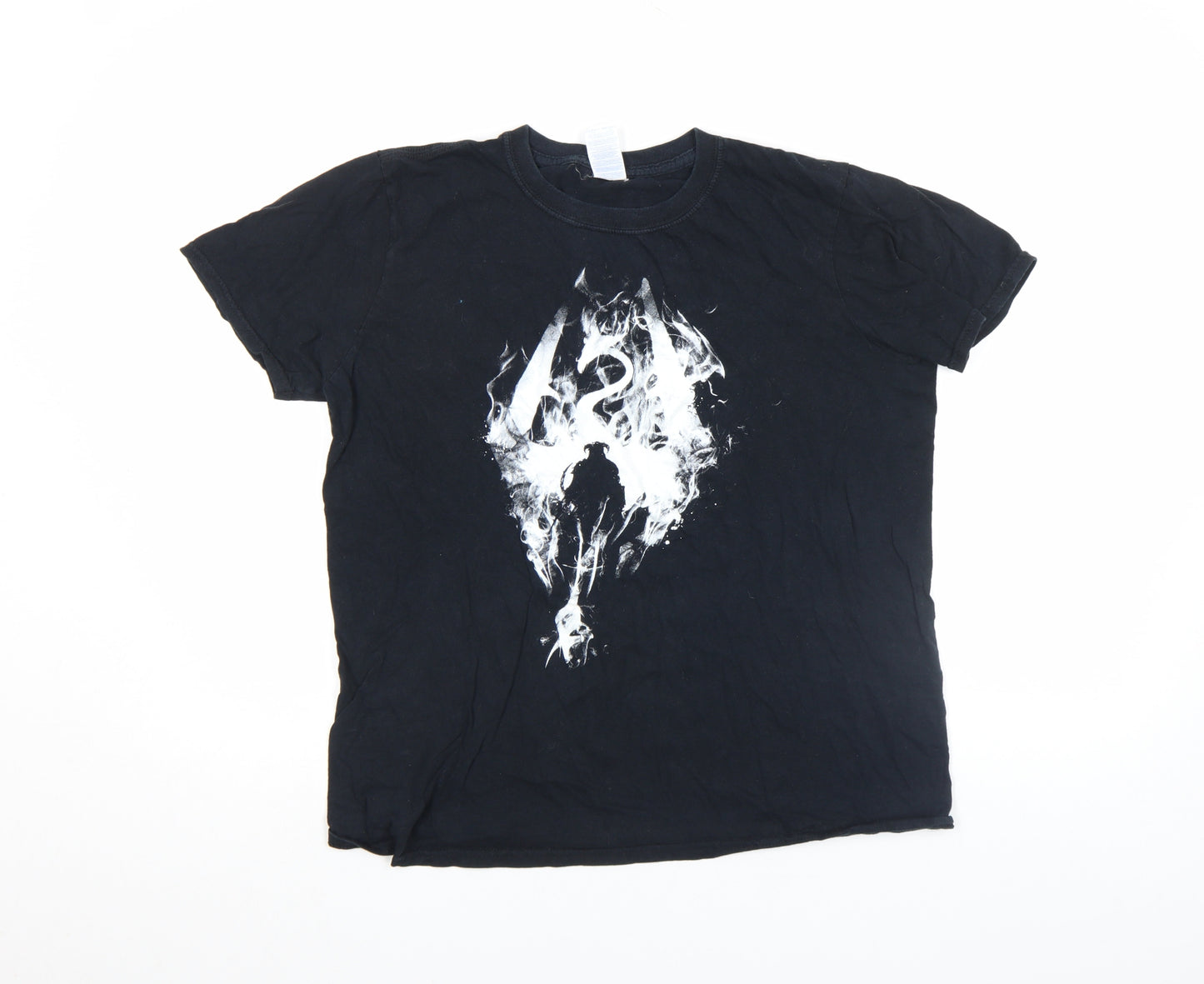 Gildan Women’s Black Graphic T-Shirt Size M Softstyle Cotton