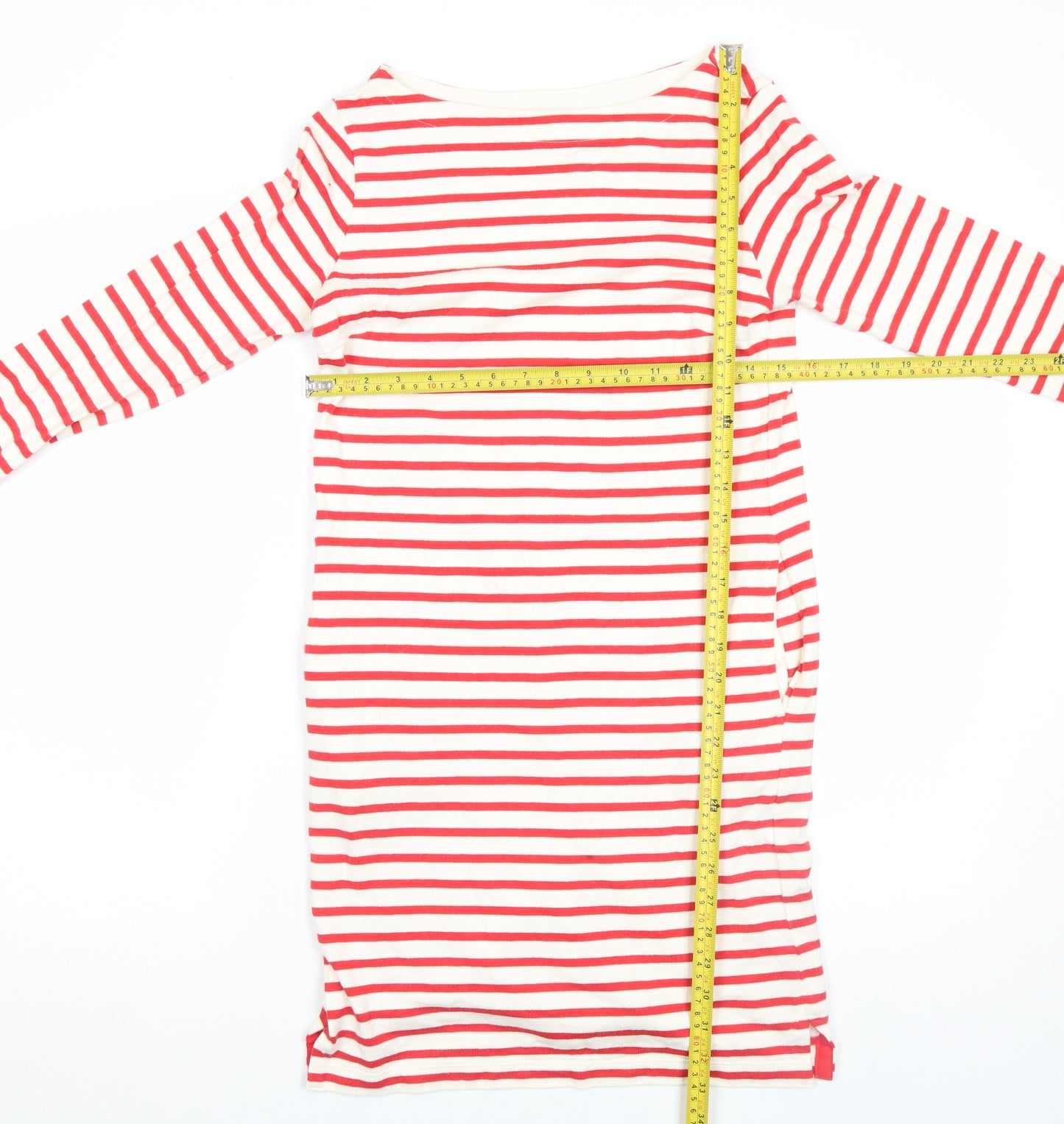 Uniqlo Womens Multicoloured XS Long Sleeve Striped Shift Dress