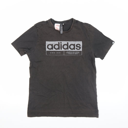 Adidas Women’s Black Short Sleeve Cotton T-Shirt Size 14