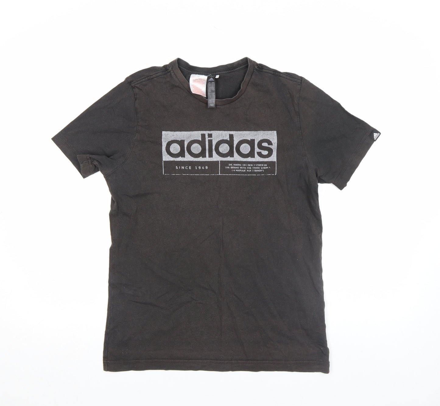 Adidas Women’s Black Short Sleeve Cotton T-Shirt Size 14