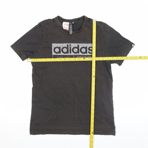 Adidas Women’s Black Short Sleeve Cotton T-Shirt Size 14