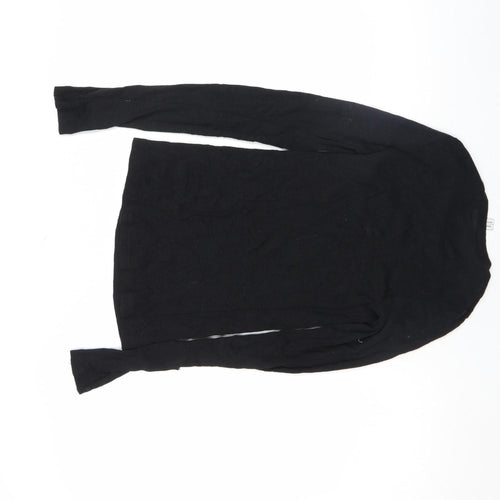 & Other Stories Women's Black XS Slim Long Sleeve Basic Cotton T-Shirt