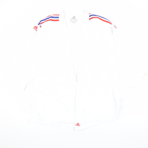 adidas Teens White Judo 3/4 Sleeve Sports Top Size 13