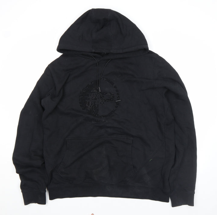 883 Police Men's Black XL Pullover Hoodie Regular Fit Cotton