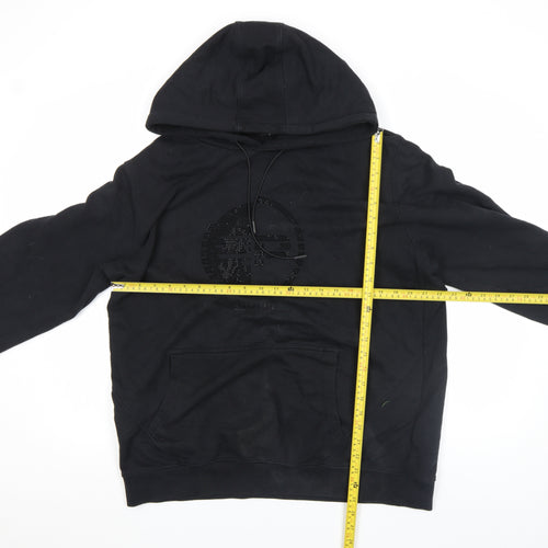 883 Police Men's Black XL Pullover Hoodie Regular Fit Cotton