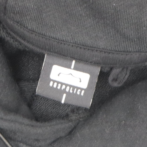 883 Police Men's Black XL Pullover Hoodie Regular Fit Cotton