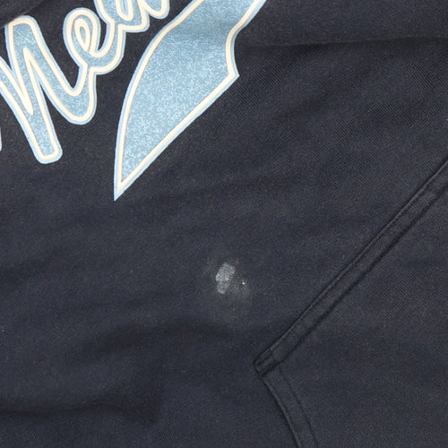 Penn Sports Men’s Blue Pullover Hoodie M New York Graphic Cotton Fleece