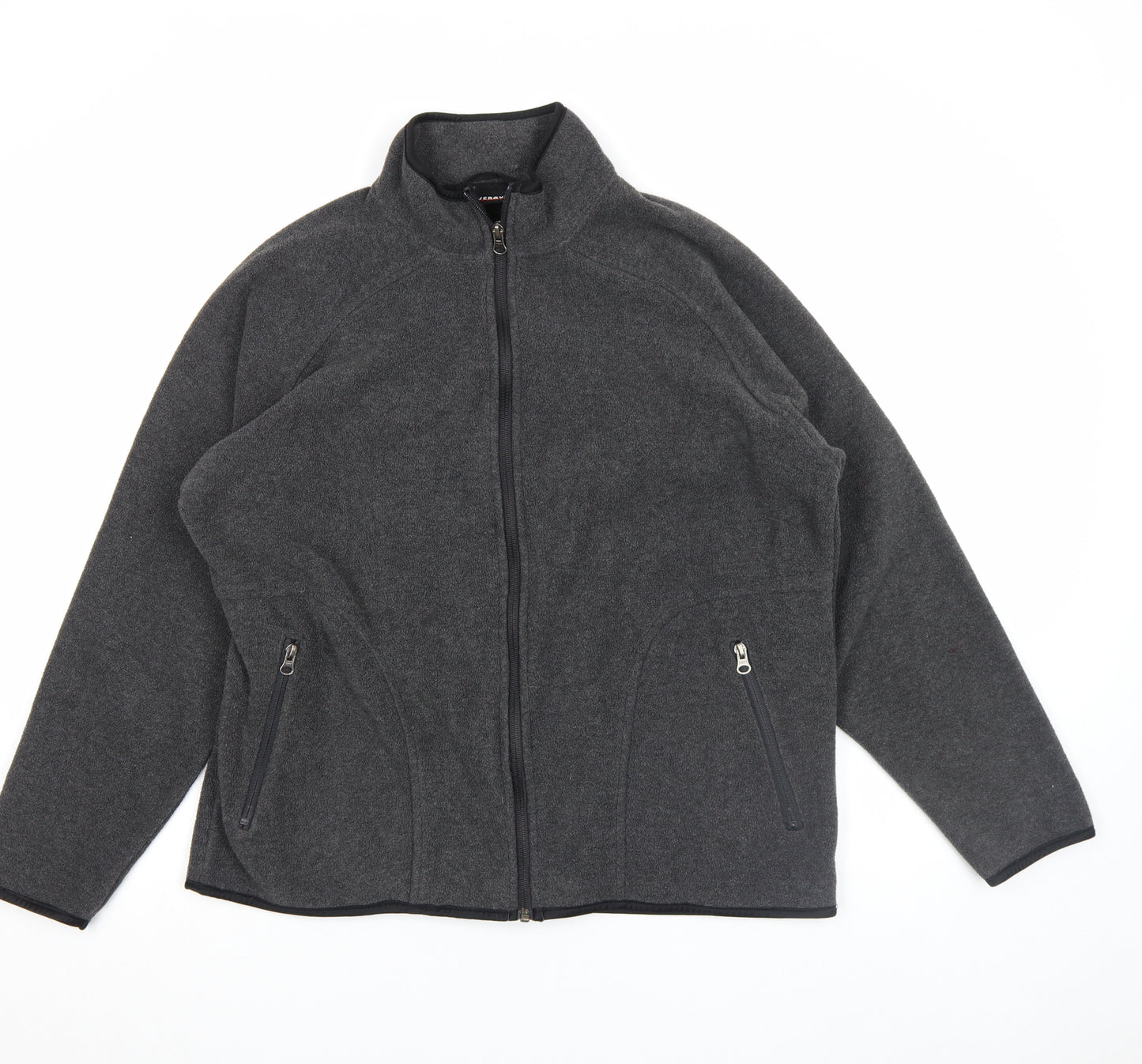 Livergy Unisex Adults Grey Fleece Full Zip Jacket Size L