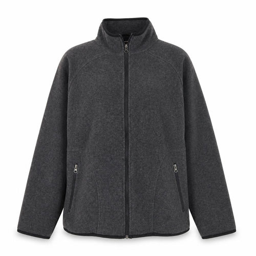 Livergy Unisex Adults Grey Fleece Full Zip Jacket Size L