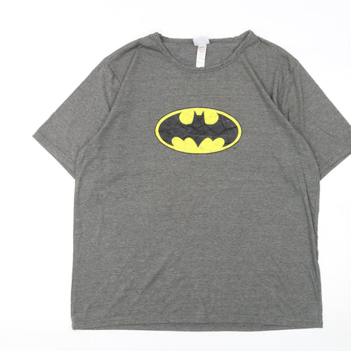 George Men’s Grey Batman Logo Graphic T-Shirt - Size L