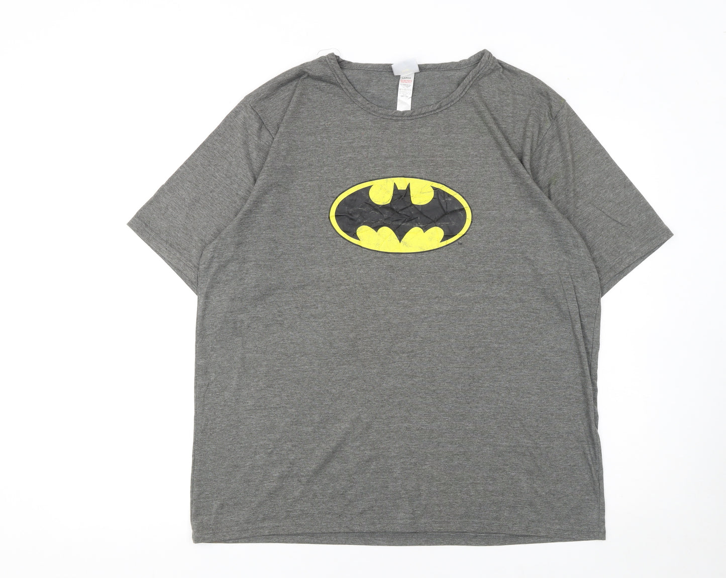 George Men’s Grey Batman Logo Graphic T-Shirt - Size L