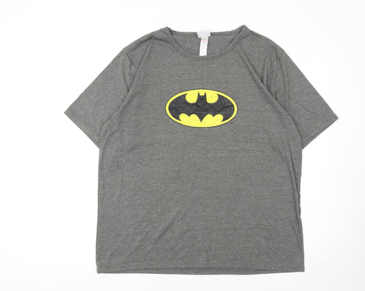 George Men’s Grey Batman Logo Graphic T-Shirt - Size L