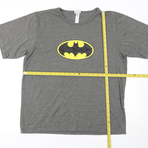 George Men’s Grey Batman Logo Graphic T-Shirt - Size L