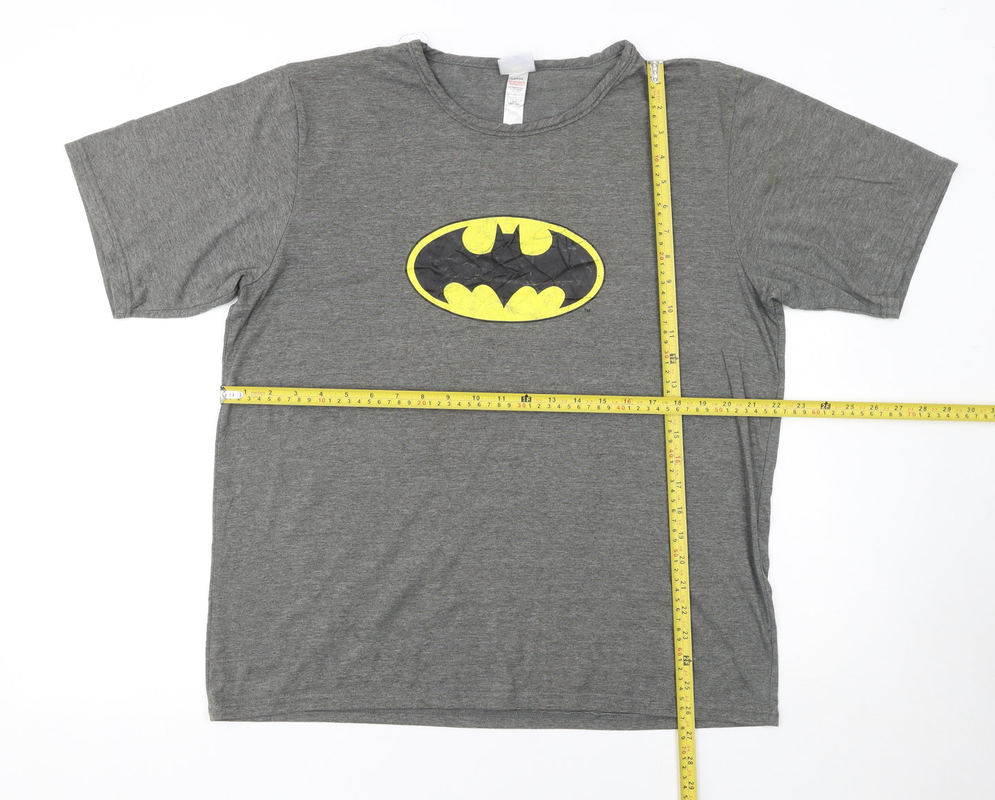 George Men’s Grey Batman Logo Graphic T-Shirt - Size L