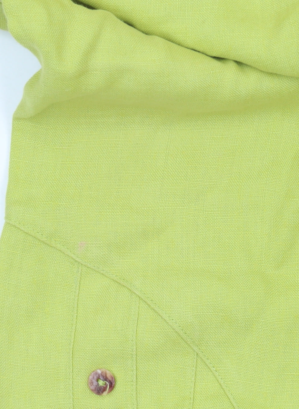 Virtuelle Women's Green Linen Cargo Trousers Size 14 Relaxed Fit