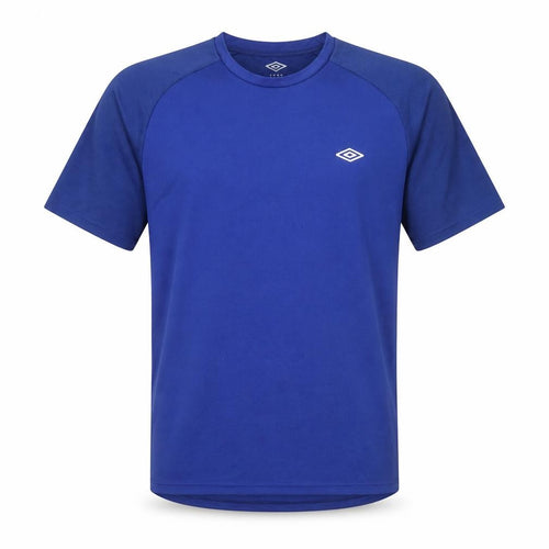 Umbro Men Blue XL Short Sleeve Polyester Sports T-Shirt